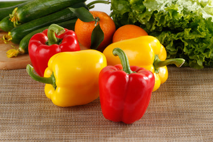 Rainbow Bell Pepper Seeds (50 seeds) – Colorful Mix, Sweet & Crisp, Easy to Grow