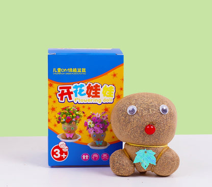 Grass Head Doll Toy – Kids Plant Growing Kit with Real Grass Hair, Fun Desk & Home Décor