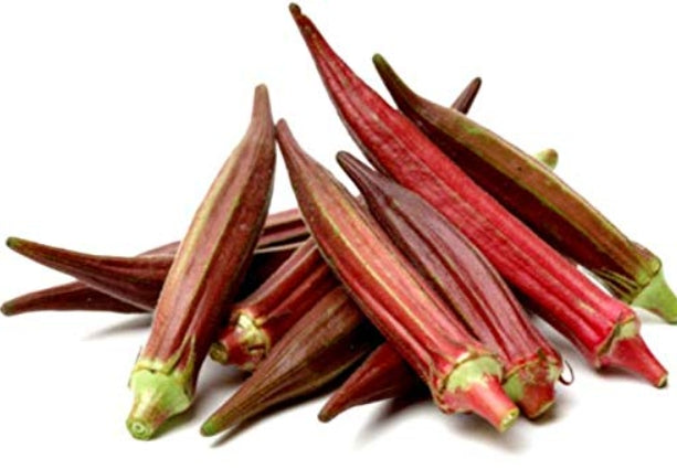 Red Okra Seeds – 20 Repacked Seeds | Easy-to-Grow, Tender & Nutritious Vegetable for Home Gardens